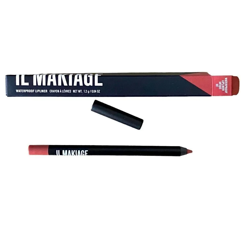 IL MAKIAGE Waterproof Creamy Lipliner Pencil #501 Antique Rose Pink Full Sized - Picture 3 of 5